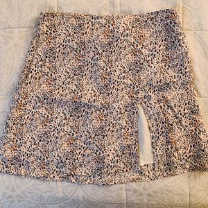 Skylar + Madison Leopard Slit Skirt - Size S